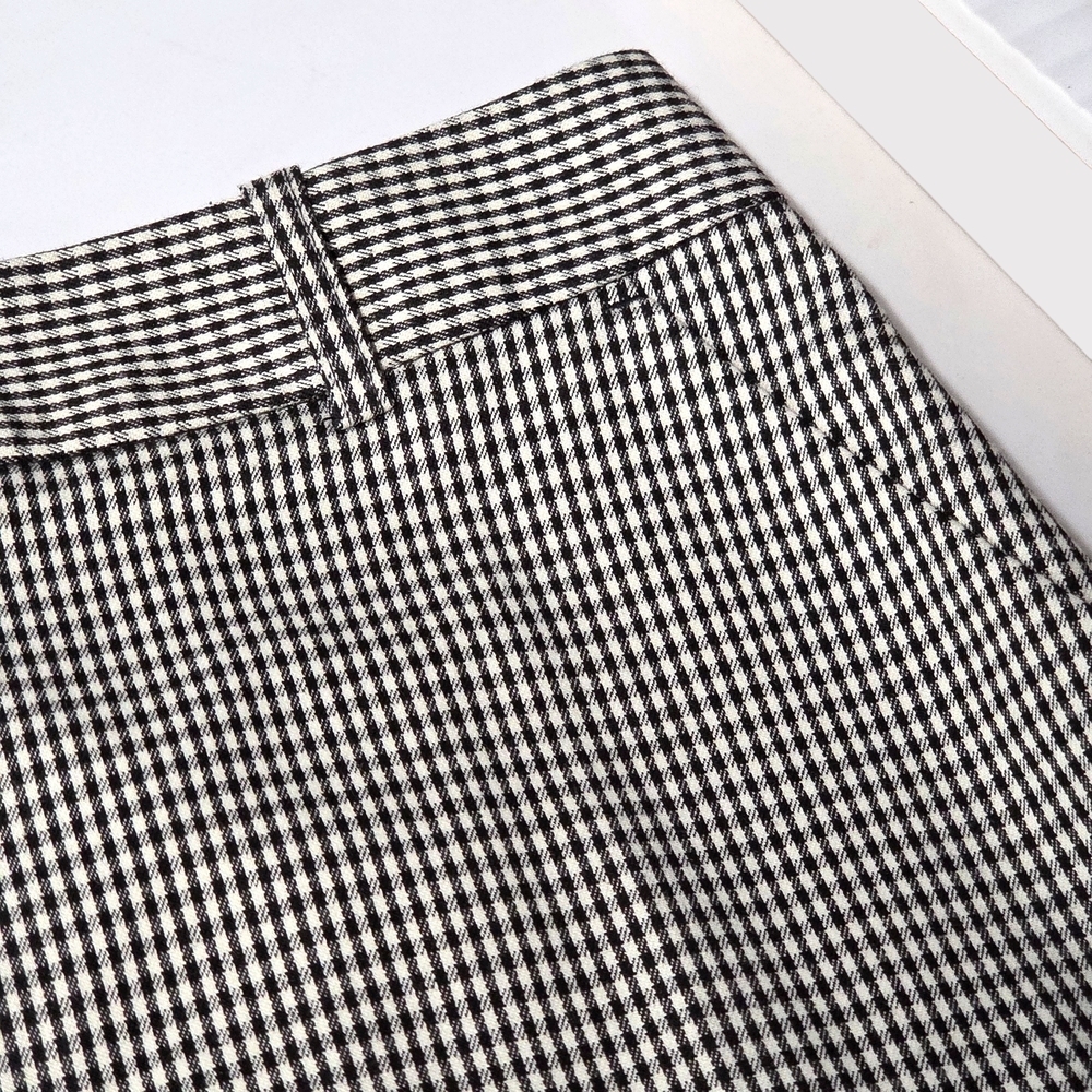 Topshop Black and White Checkered Mini Skirt NWT US Size 8 - Picture 8 of 13